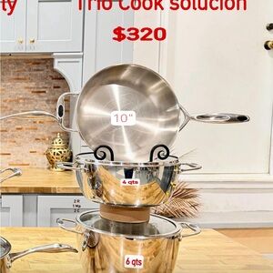 Princess House Silver Cookware Trio